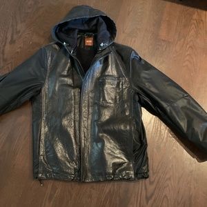 Hugo Boss Men's leather Fall jacket